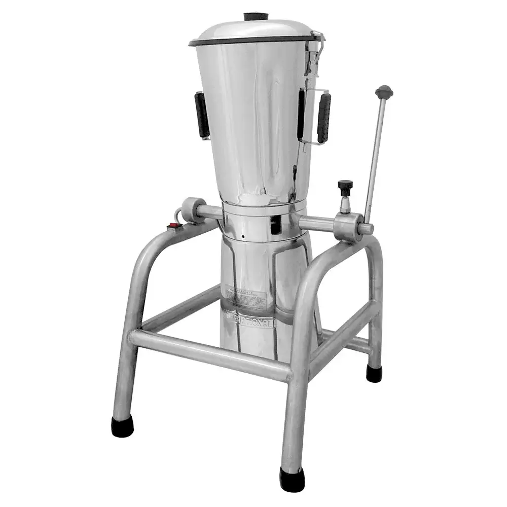 Licuadora industrial de volteo International LI-12 VAM de 12 litros en acero inoxidable, con sistema de volteo, tapa hermética y base de acero inoxidable, ideal para cocinas profesionales y alta producción.