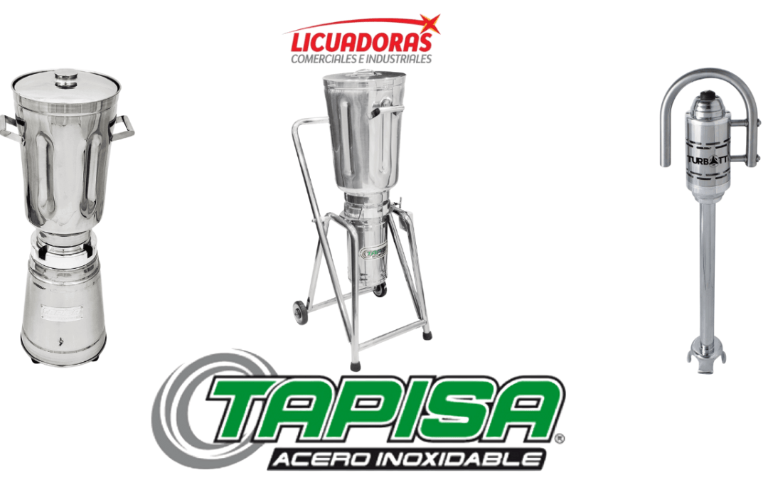 Licuadoras industriales Tapisa de mesa, volteo e inmersión de acero inoxidable con garantía de un año