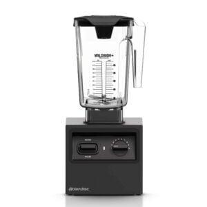 Licuadora comercial Blendtec con controles sencillos y diseño ergonómico para barra