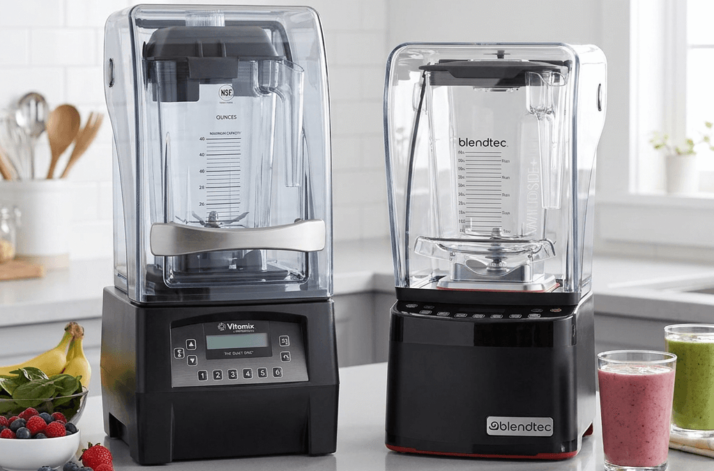 Comparación Vitamix The Quiet One y Blendtec Stealth 885, licuadoras comerciales silenciosas para cafetería