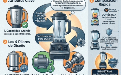 ¿Qué significa que una licuadora sea industrial? | Guía clara
